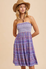 Load image into Gallery viewer, Livvy Printed Smocked Dress
