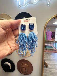 Ocean Eyes Beaded Dangles