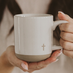Load image into Gallery viewer, Cross Stoneware Coffee Mug
