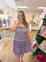 Load image into Gallery viewer, Livvy Printed Smocked Dress
