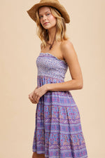 Load image into Gallery viewer, Livvy Printed Smocked Dress
