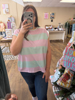 Load image into Gallery viewer, Coastal Candy Striped Top
