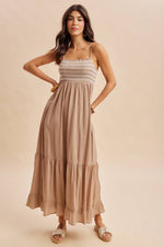 Load image into Gallery viewer, Alyssa Smocked Maxi Dress
