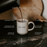 Load image into Gallery viewer, Cross Stoneware Coffee Mug
