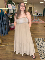 Load image into Gallery viewer, Alyssa Smocked Maxi Dress
