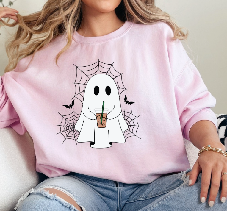 Coffee Ghost Crewneck ✨PREORDER ✨