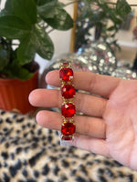 Load image into Gallery viewer, Christmas Cushion Cut Glass Bracelet - 3 Colors Available
