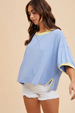 Load image into Gallery viewer, Brie Linen Striped Top
