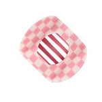 Load image into Gallery viewer, Flat Oval Pink Checkered Claw Clip
