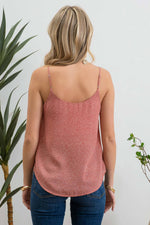 Load image into Gallery viewer, Clarissa Dotted Vneck Tank Top
