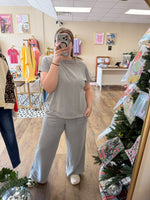 Load image into Gallery viewer, Emilia Washed Lounge Set - Sleet Grey
