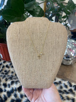 Load image into Gallery viewer, Cross Rhinestone Necklace
