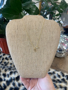 Cross Rhinestone Necklace