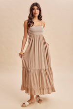 Load image into Gallery viewer, Alyssa Smocked Maxi Dress
