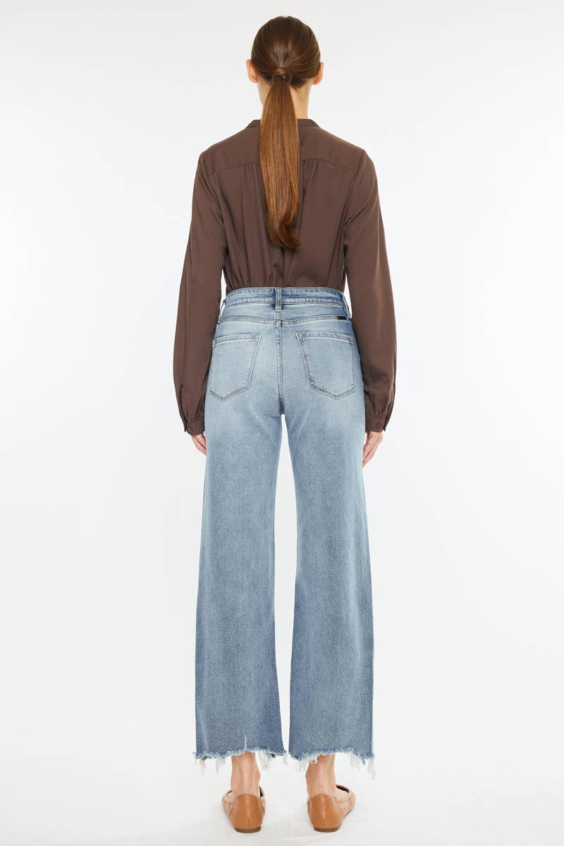 Kancan High Rise Wide Leg Jeans