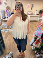 Load image into Gallery viewer, Ivory Flutter Top
