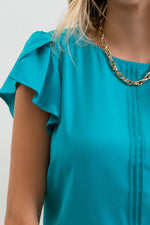 Load image into Gallery viewer, Delilah Top With Ruffle Sleeves
