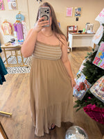 Load image into Gallery viewer, Alyssa Smocked Maxi Dress
