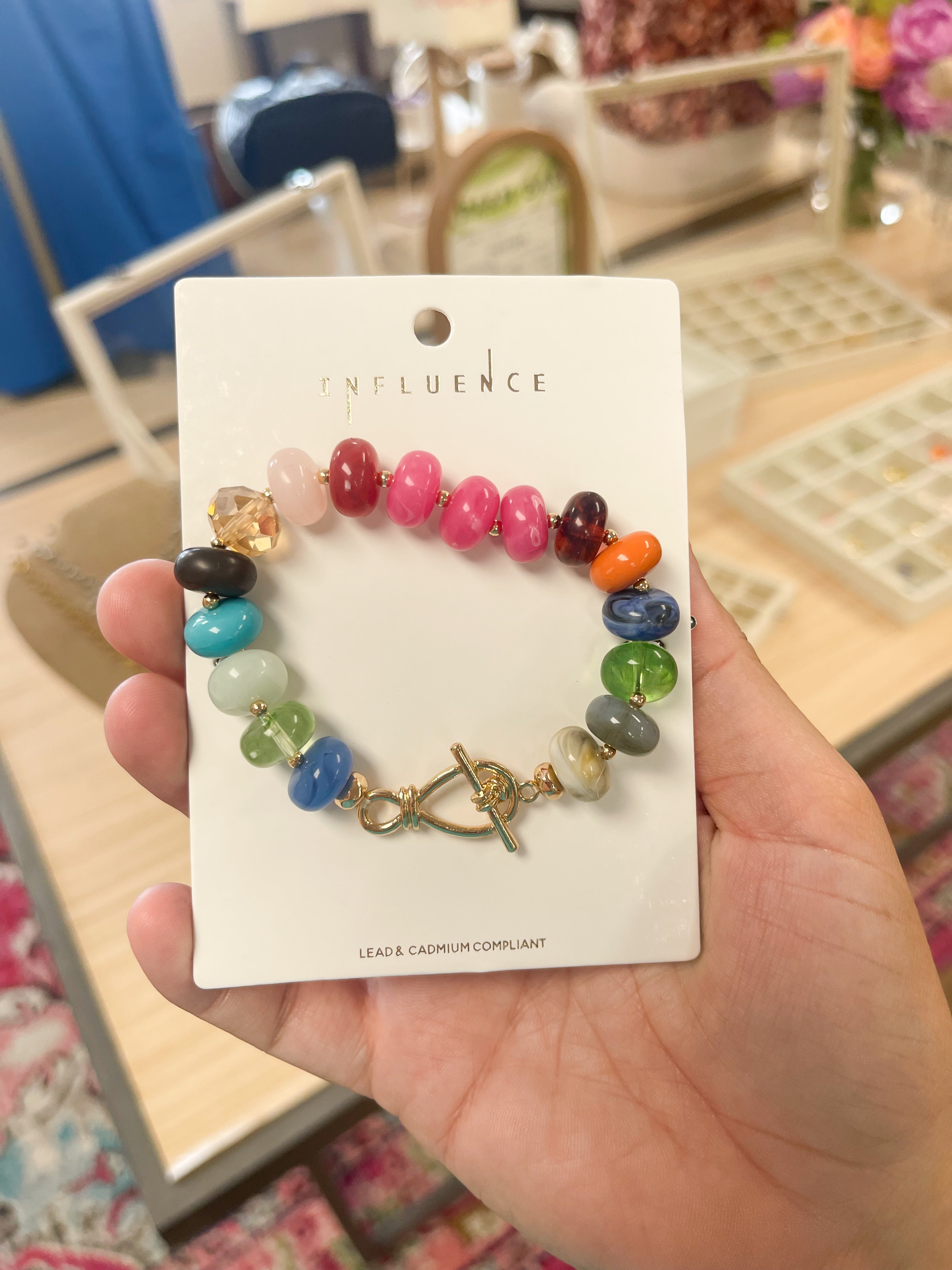 Glass Beaded Bracelet - 2 colors available