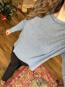 Addie Softstyle Top - Dusty Blue
