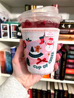 Load image into Gallery viewer, Christmas Cheer Iced Coffee Drink Sleeve
