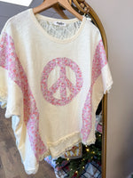 Load image into Gallery viewer, Wildflower Peace Oversized Top
