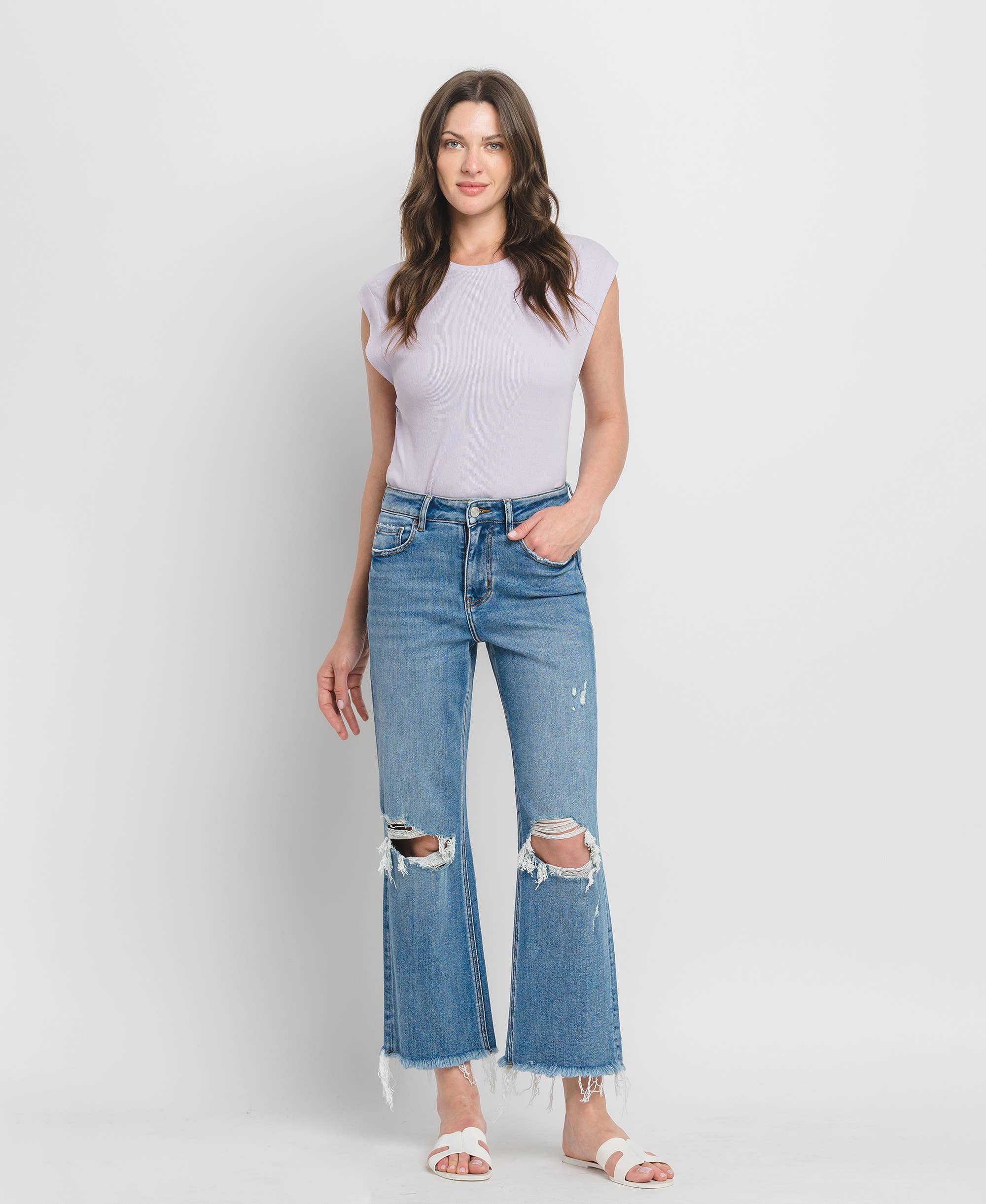 Abby High Rise Crop Jeans