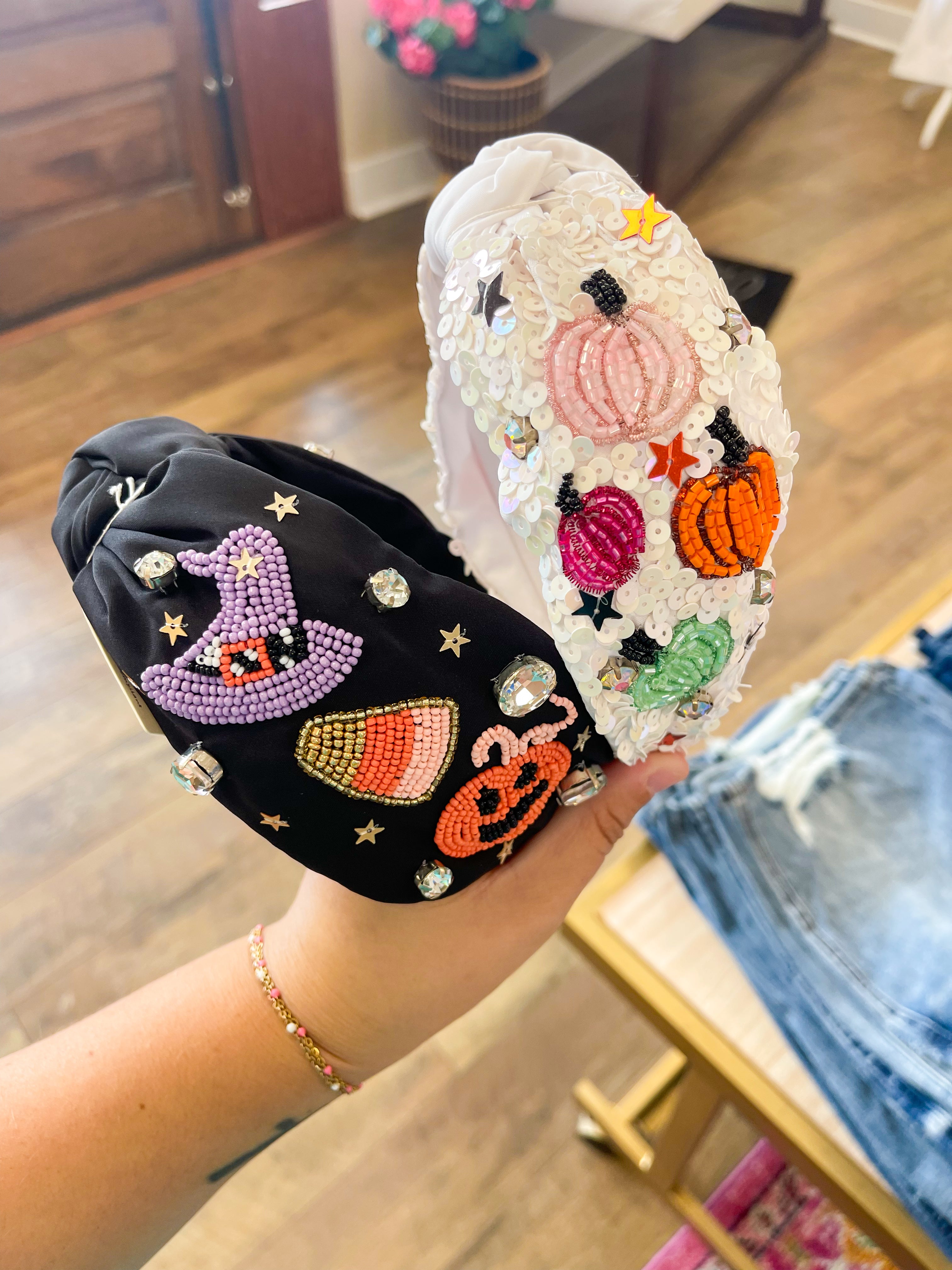 Halloween Beaded Headbands - 2 options available