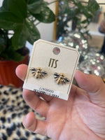 Load image into Gallery viewer, Two Tone Bee Studs
