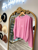 Load image into Gallery viewer, Ribbed Harley Sweater - Candy Pink
