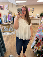 Load image into Gallery viewer, Ivory Flutter Top
