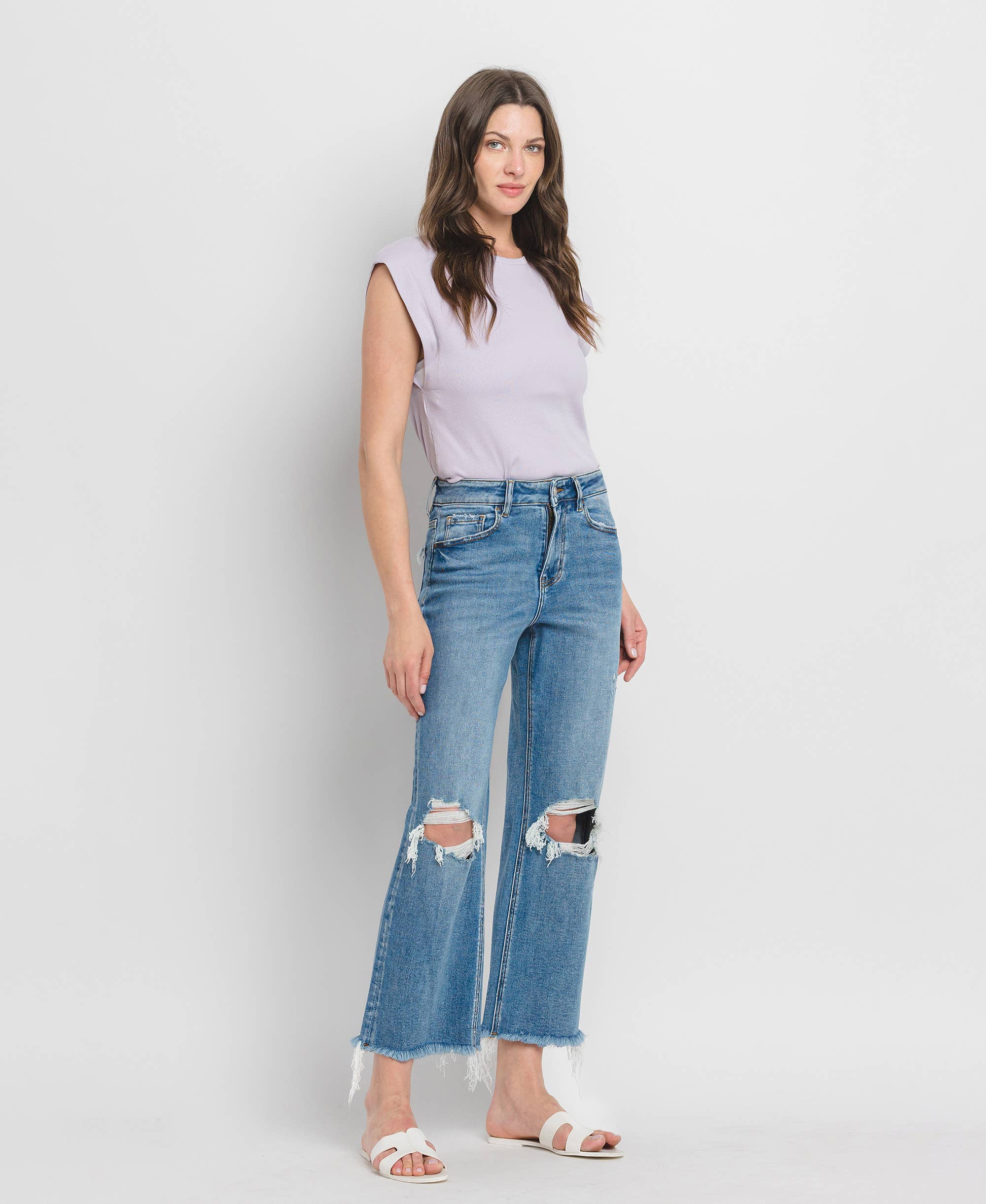 Abby High Rise Crop Jeans