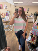 Load image into Gallery viewer, Coastal Candy Striped Top
