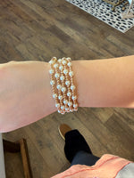 Load image into Gallery viewer, 5 pc Pearl Bracelets
