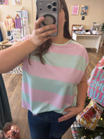 Load image into Gallery viewer, Coastal Candy Striped Top
