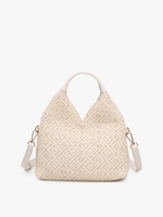 Load image into Gallery viewer, Cecily Woven Diamond Hobo Bag
