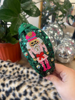 Load image into Gallery viewer, Christmas Sequin Nutcracker Headband
