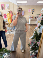 Load image into Gallery viewer, Emilia Washed Lounge Set - Sleet Grey
