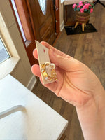 Load image into Gallery viewer, Crystal Textured Hoops (2 colors available)
