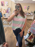 Load image into Gallery viewer, Coastal Candy Striped Top
