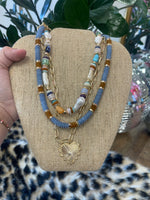 Load image into Gallery viewer, Heart Pendant Necklace Trio
