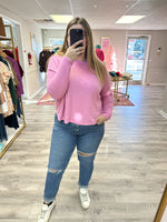 Load image into Gallery viewer, Ribbed Harley Sweater - Candy Pink
