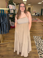 Load image into Gallery viewer, Alyssa Smocked Maxi Dress
