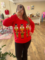Load image into Gallery viewer, Sequin Nutcracker Sweater

