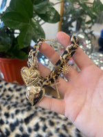 Load image into Gallery viewer, Leopard Scarf Charm Bracelet

