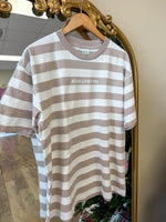 Load image into Gallery viewer, Stripes Jesus Loves You Tee
