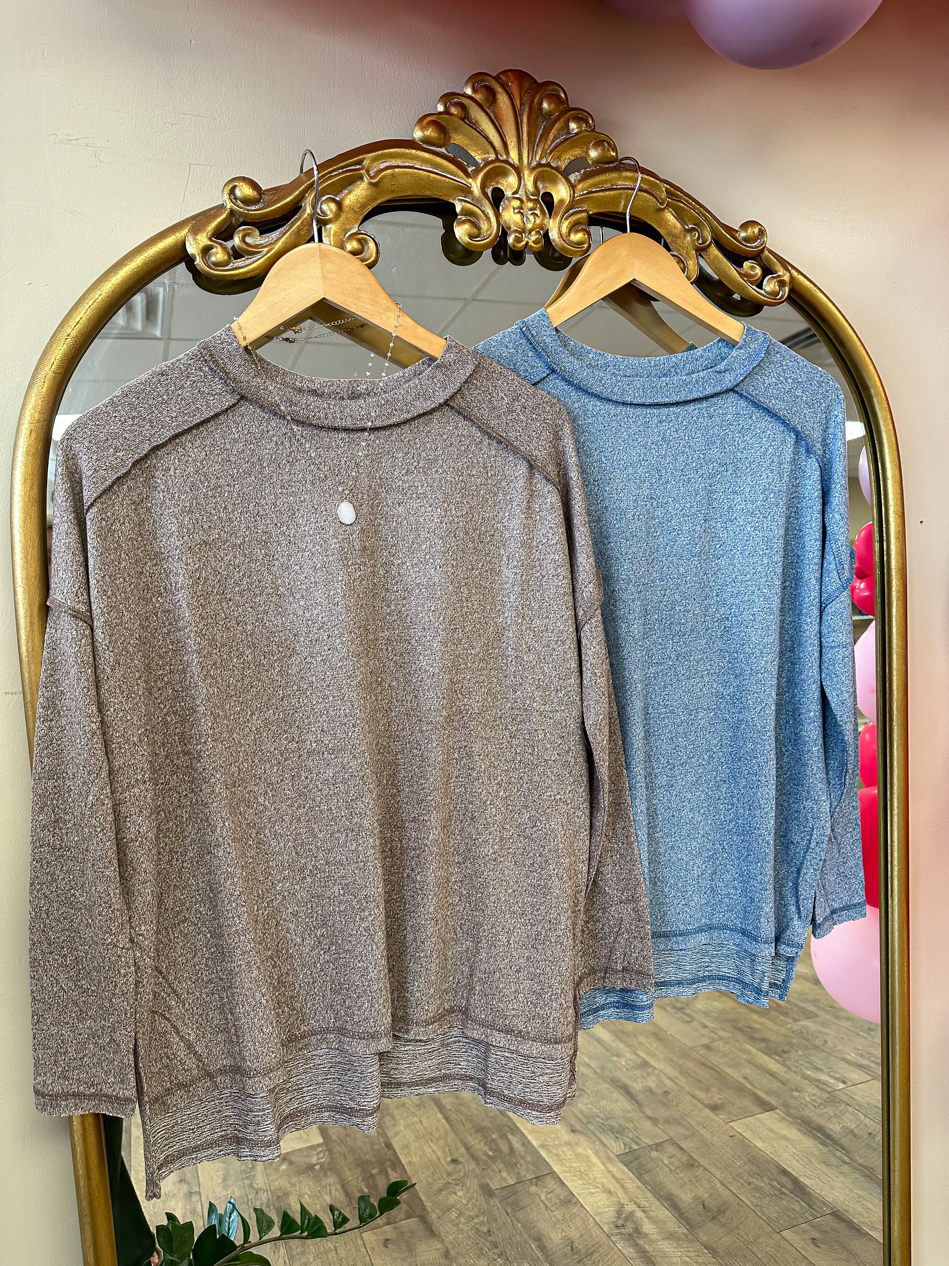 Addie Softstyle Top - Brown