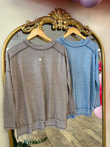 Addie Softstyle Top - Brown