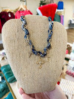Load image into Gallery viewer, Multi Cross Scarf Necklace
