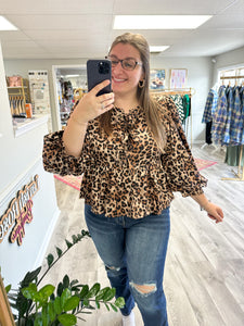 Annabelle Leopard Top